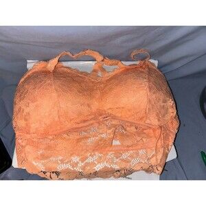 NWOT Apricot 1X/2X Juliette Deluxe Racerback Lace Bralette
